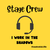 Stage Crew I Work In The Shadows sticker