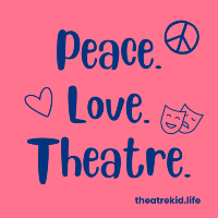 Peace Love Theatre sticker